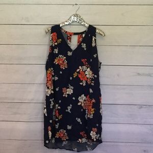 Old Navy floral sleeveless dress XL